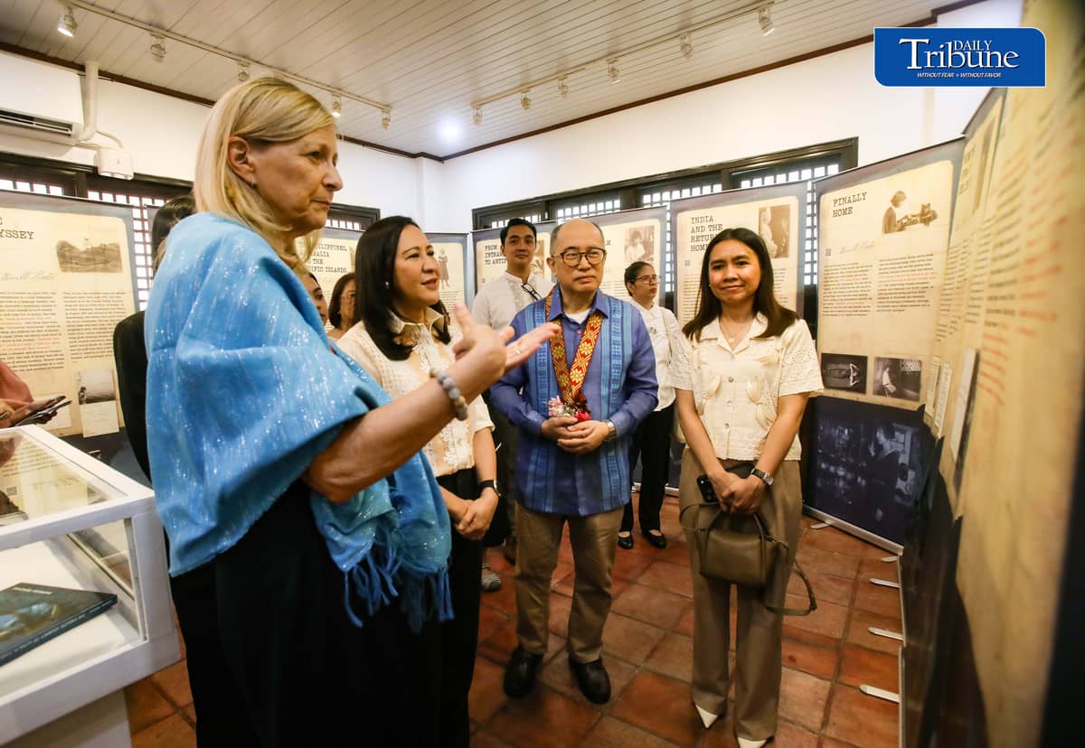 TRAILBLAZING WOMEN OF THE 1920S

Quezon City Mayor Joy Belmonte, Slovenian Ambassador to the Philippines Dr. Smiljana Knez and other guests view a photo exhibition featuring two pioneering women travelers, Alma Karlin of Slovenia and Paz Guazon of the Philippines, during its opening at the Tandang Sora Women's Museum in Quezon City on Monday, 12 October 2026.

The exhibition celebrates the journeys of two women who ventured beyond their homelands in the 1920s, highlighting their contributions to travel, cultural exploration and women's history.

| Photo by Analy Labor