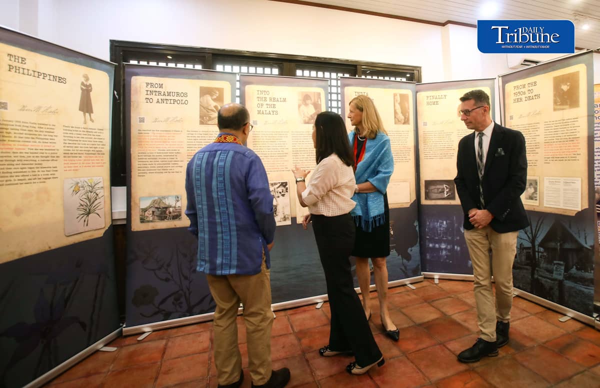 TRAILBLAZING WOMEN OF THE 1920S

Quezon City Mayor Joy Belmonte, Slovenian Ambassador to the Philippines Dr. Smiljana Knez and other guests view a photo exhibition featuring two pioneering women travelers, Alma Karlin of Slovenia and Paz Guazon of the Philippines, during its opening at the Tandang Sora Women's Museum in Quezon City on Monday, 12 October 2026.

The exhibition celebrates the journeys of two women who ventured beyond their homelands in the 1920s, highlighting their contributions to travel, cultural exploration and women's history.

| Photo by Analy Labor