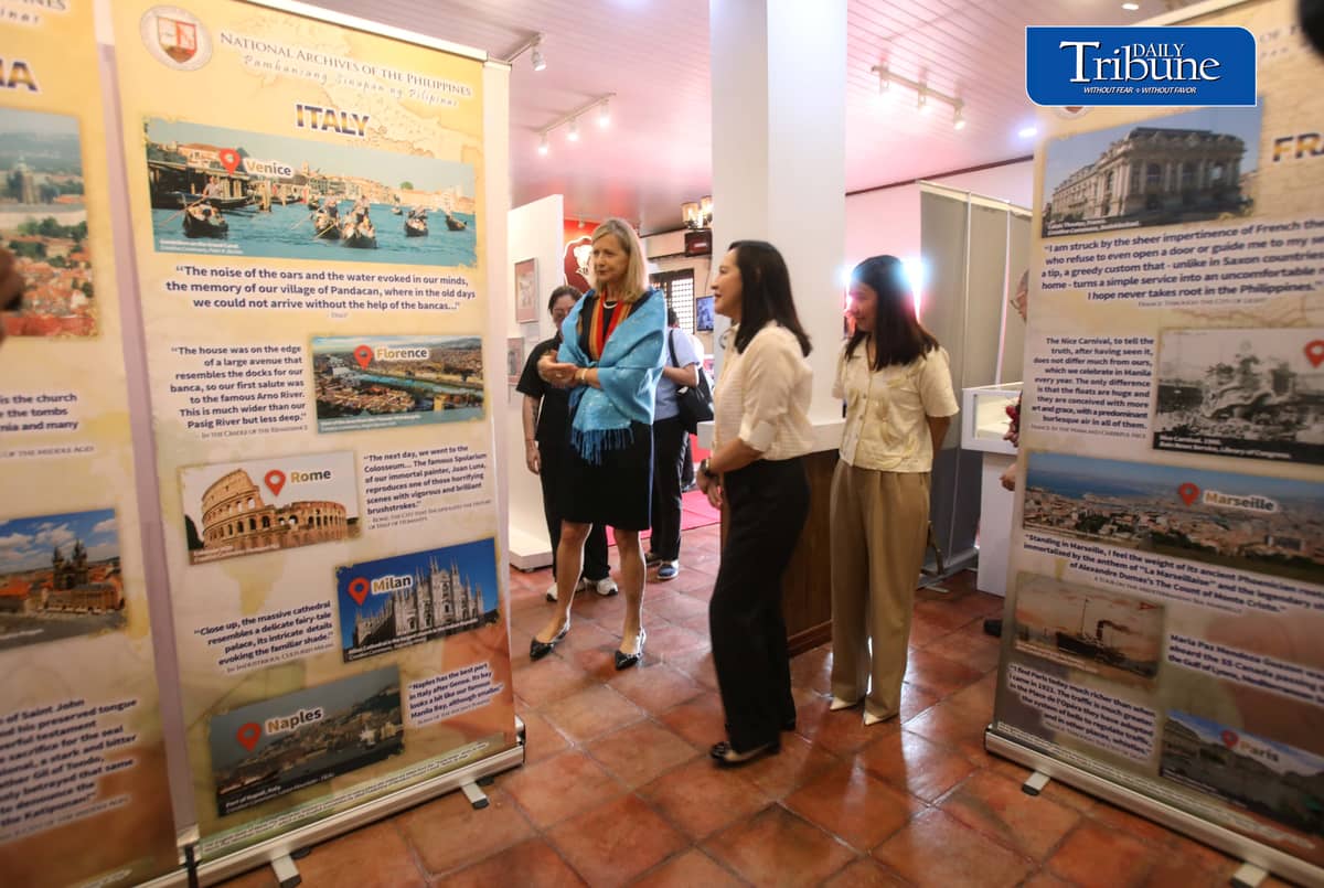TRAILBLAZING WOMEN OF THE 1920S

Quezon City Mayor Joy Belmonte, Slovenian Ambassador to the Philippines Dr. Smiljana Knez and other guests view a photo exhibition featuring two pioneering women travelers, Alma Karlin of Slovenia and Paz Guazon of the Philippines, during its opening at the Tandang Sora Women's Museum in Quezon City on Monday, 12 October 2026.

The exhibition celebrates the journeys of two women who ventured beyond their homelands in the 1920s, highlighting their contributions to travel, cultural exploration and women's history.

| Photo by Analy Labor