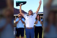 MICHAEL Brennan celebrates after closing with a three-under par 68 to collect his third PGA crown in the Baycurrent Classic in Japan.