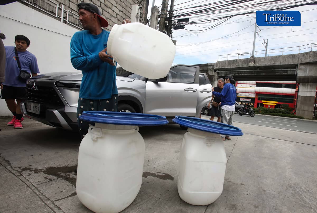 (October 13 2026) A Vendor tends customers buying water storage drums along Marcos Highway in Marikina City on Tuesday October 13 2026. In response to the President Ferdinand  Marcos Jr. call that the public have to buy pail or water storage drums and collect rainwater as a practical preparation for the expected Super El Niño in the country. According to the President, the government will teach the public how to purify the collected rainwater and will also distribute the necessary water filters. Photo/Analy Labor