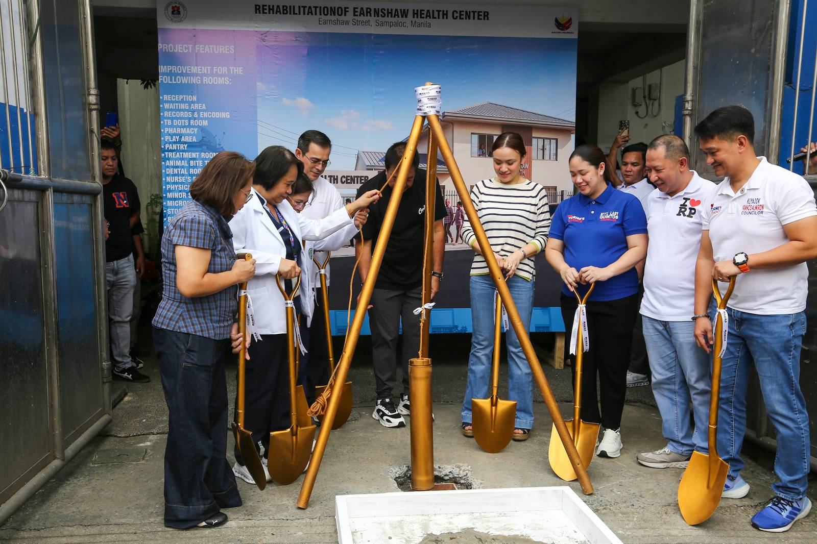 Manila City Mayor Francisco “Isko Moreno” Domagoso and Vice Mayor Angela Chi Atienza lead the groundbreaking ceremony for the new Earnshaw Health Center on 13 October 2026. The project will see the construction of a new health center, alongside the repair and upgrading of the existing facility, to further improve healthcare services and provide better facilities for Manila residents.