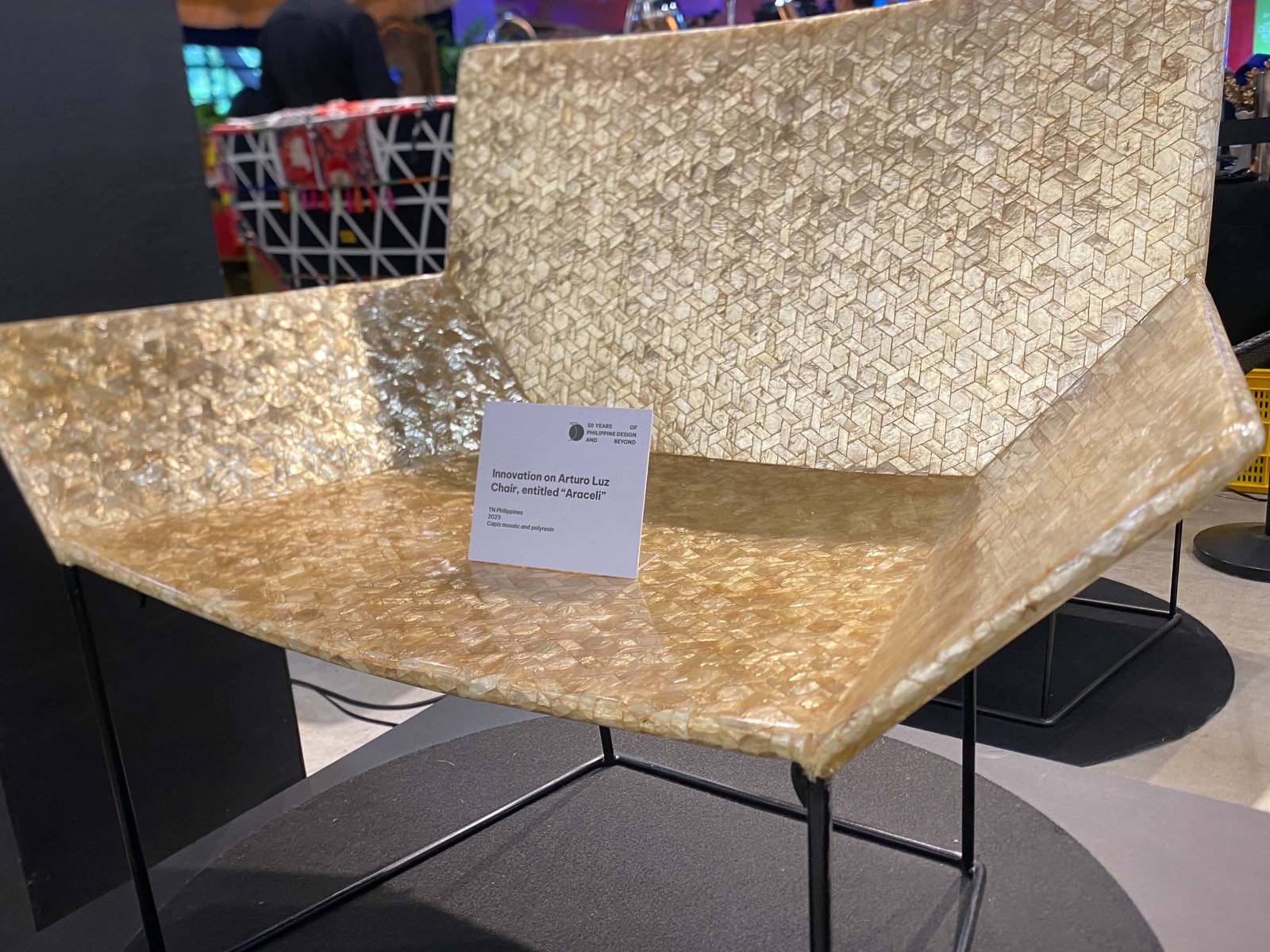 ARACELI, a piece that catches and refracts ambient light, casting a subtle, luminous glow across the room.