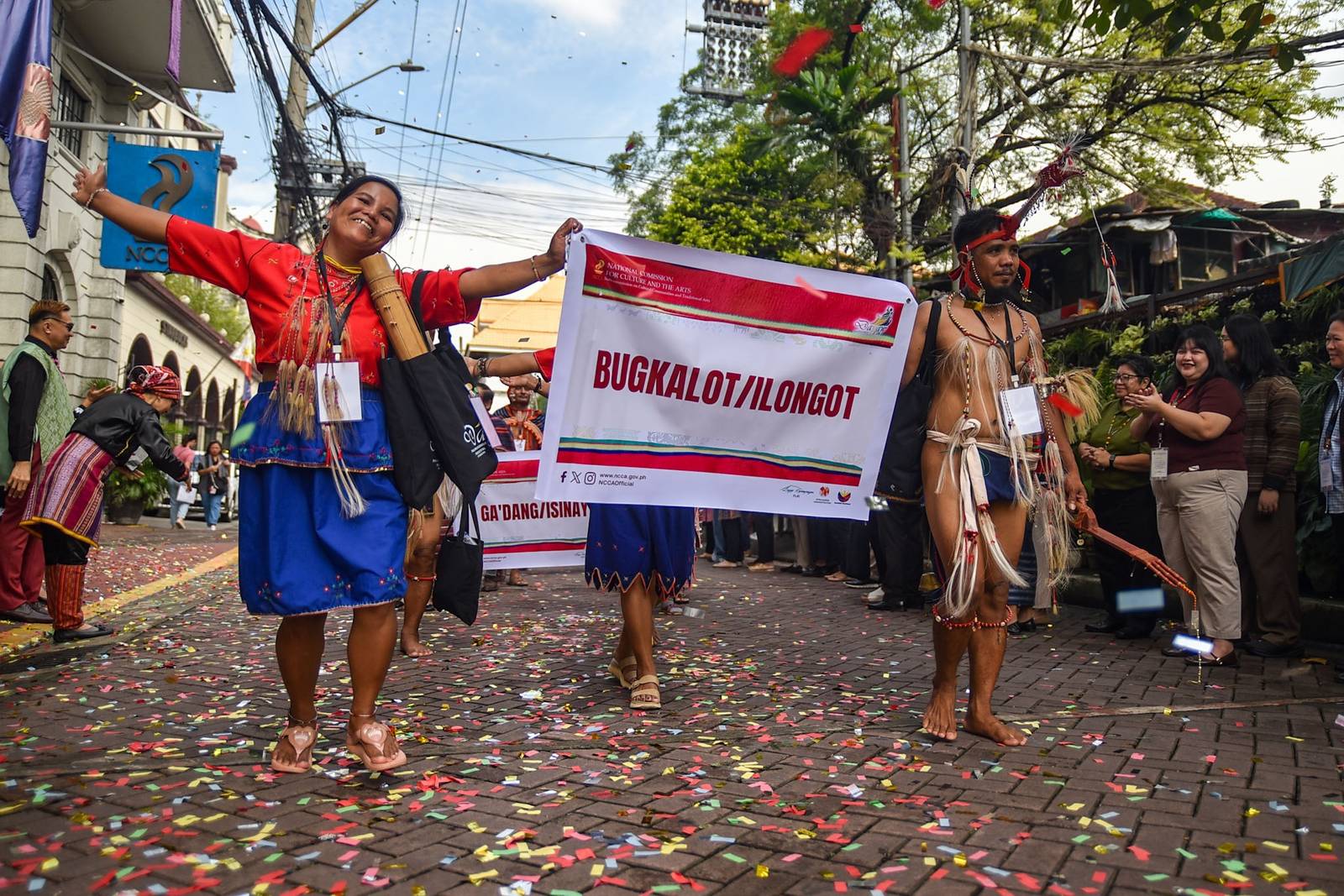 Representatives from 41 Indigenous Peoples groups join a colorful parade through Intramuros, Manila as part of Dayaw 2026, organized by the National Commission for Culture and the Arts (#NCCA) in celebration of National Indigenous Peoples Month on October 13. l Zedrich Xylak Madrid