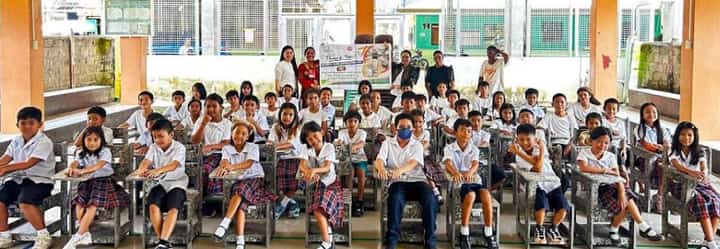 Security Bank Foundation turns plastic waste into classroom chairs