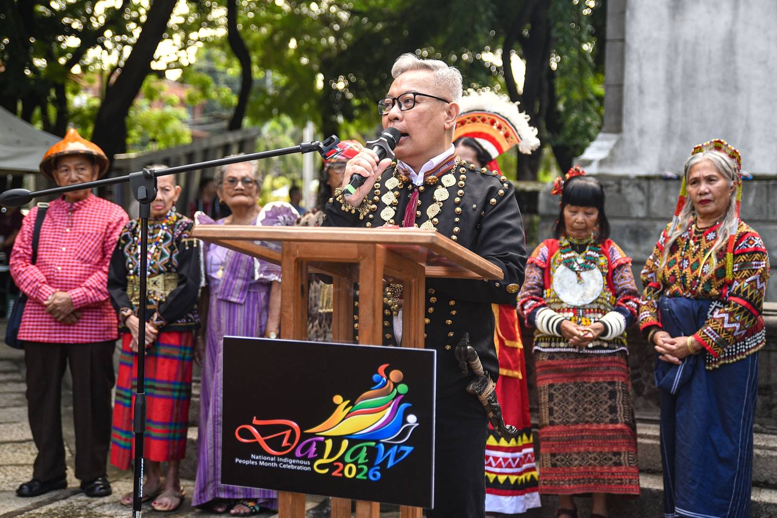Representatives from 41 Indigenous Peoples groups join a colorful parade through Intramuros, Manila as part of Dayaw 2026, organized by the National Commission for Culture and the Arts (#NCCA) in celebration of National Indigenous Peoples Month on October 13. l Zedrich Xylak Madrid