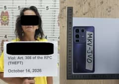 Theft suspect nabbed in QC follow-up operation, retired police' cellphone recovered