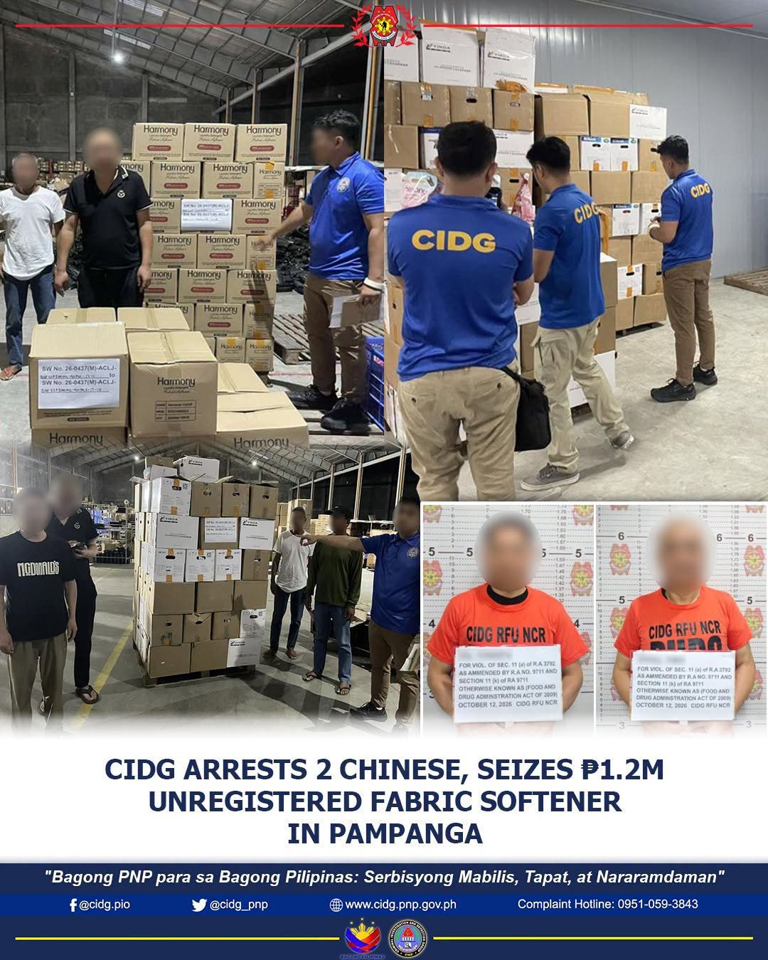 P1.2M unregistered fabric softener products seized in Pampanga