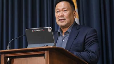 Senator JV Ejercito during a press briefing on Wednesday, 14 October, on alleged 2027 budget blunders recently passed by the House of Representatives.