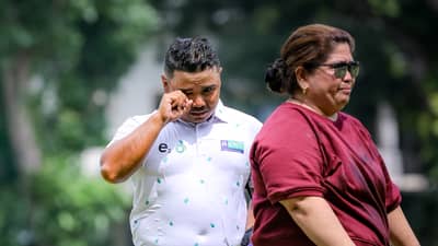 RUPERT Zaragosa sheds a tear after finding out that he won the ICTSI Pueblo de Oro Championship in Cagayan de Oro on Thursday.