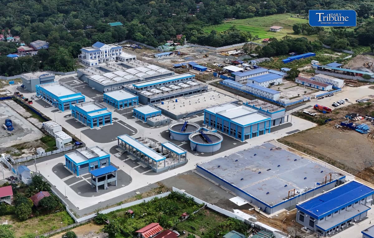 (October 15 2026) The aerial shot of the nearly completed Kaysakat Manila Water Treatment Plant in Sitio Kaysakat, Barangay San Jose, Antipolo City, Rizal, on Thursday, October 15, 2026. With a capacity of 220 million liters per day, the facility is expected to benefit over one million residents in Antipolo City and nearby Rizal municipalities by treating water from the Upper Wawa Dam under Phase 2 of the Wawa-Calawis Water Supply System. It will diversify water sources and reduce dependence on Angat Dam during dry spells and El Niño events. Meanwhile the Metropolitan Waterworks and Sewerage System (MWSS) has issued an official statement asserting that there will be no water supply crisis in Metro Manila, despite the threat of a "very strong" or Super El Niño expected to persist until early 2027. According to the agency, current water levels at Angat Dam are sufficient to meet the public's needs. Photo/Analy Labor