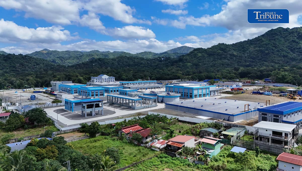 (October 15 2026) The aerial shot of the nearly completed Kaysakat Manila Water Treatment Plant in Sitio Kaysakat, Barangay San Jose, Antipolo City, Rizal, on Thursday, October 15, 2026. With a capacity of 220 million liters per day, the facility is expected to benefit over one million residents in Antipolo City and nearby Rizal municipalities by treating water from the Upper Wawa Dam under Phase 2 of the Wawa-Calawis Water Supply System. It will diversify water sources and reduce dependence on Angat Dam during dry spells and El Niño events. Meanwhile the Metropolitan Waterworks and Sewerage System (MWSS) has issued an official statement asserting that there will be no water supply crisis in Metro Manila, despite the threat of a "very strong" or Super El Niño expected to persist until early 2027. According to the agency, current water levels at Angat Dam are sufficient to meet the public's needs. Photo/Analy Labor