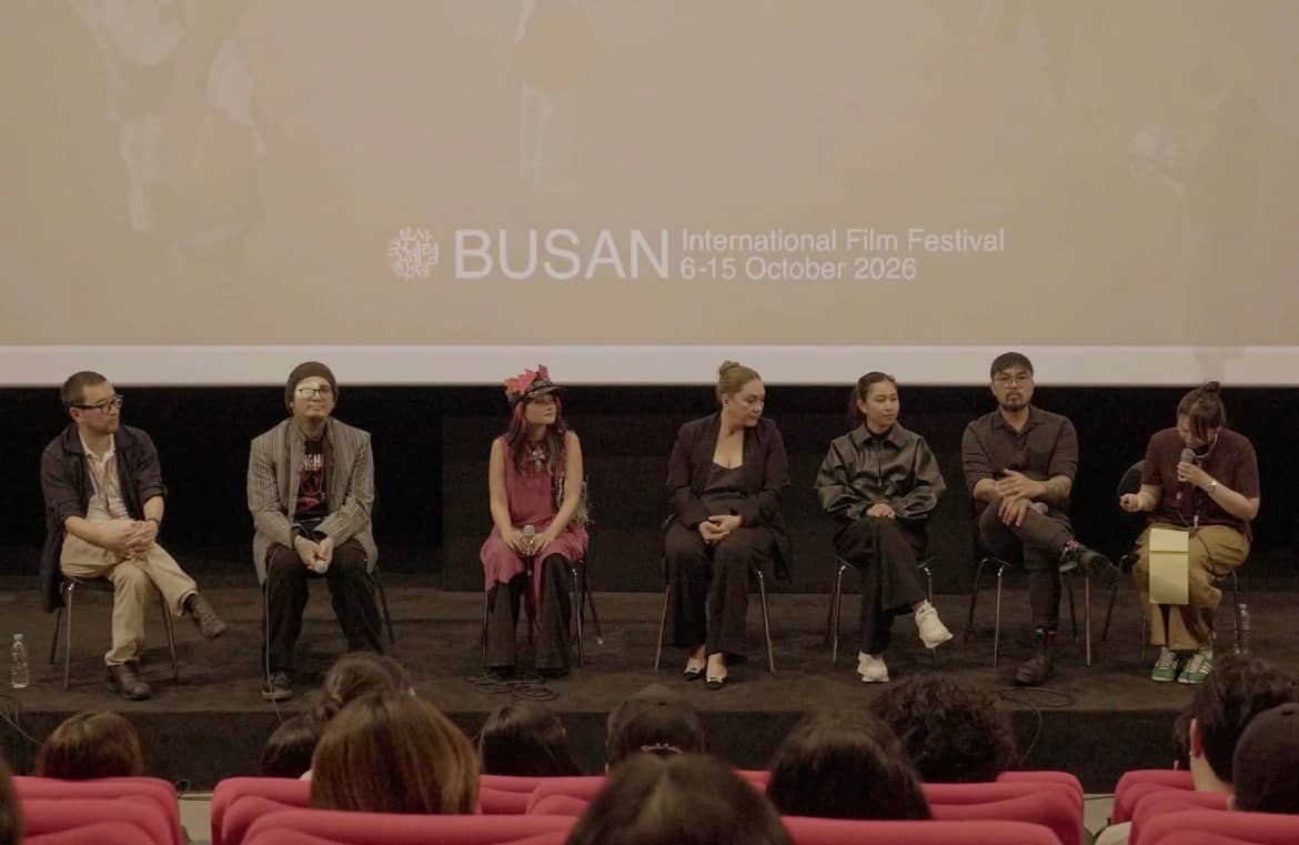 The 'Ria' team attends a post-screening discussion at the 31st Busan International Film Festival in South Korea.