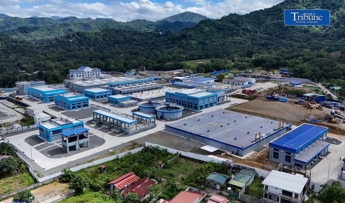 (October 15 2026) The aerial shot of the nearly completed Kaysakat Manila Water Treatment Plant in Sitio Kaysakat, Barangay San Jose, Antipolo City, Rizal, on Thursday, October 15, 2026. With a capacity of 220 million liters per day, the facility is expected to benefit over one million residents in Antipolo City and nearby Rizal municipalities by treating water from the Upper Wawa Dam under Phase 2 of the Wawa-Calawis Water Supply System. It will diversify water sources and reduce dependence on Angat Dam during dry spells and El Niño events. Meanwhile the Metropolitan Waterworks and Sewerage System (MWSS) has issued an official statement asserting that there will be no water supply crisis in Metro Manila, despite the threat of a "very strong" or Super El Niño expected to persist until early 2027. According to the agency, current water levels at Angat Dam are sufficient to meet the public's needs. Photo/Analy Labor