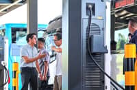 PRESIDENT Ferdinand Marcos Jr. (left) joins Department of Public Works and Highways Secretary Vince Dizon and other local officials in inspecting the Bataan Green Mobility Hub in Balanga City on Thursday.