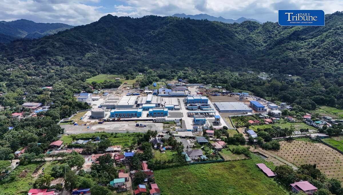 (October 15 2026) The aerial shot of the nearly completed Kaysakat Manila Water Treatment Plant in Sitio Kaysakat, Barangay San Jose, Antipolo City, Rizal, on Thursday, October 15, 2026. With a capacity of 220 million liters per day, the facility is expected to benefit over one million residents in Antipolo City and nearby Rizal municipalities by treating water from the Upper Wawa Dam under Phase 2 of the Wawa-Calawis Water Supply System. It will diversify water sources and reduce dependence on Angat Dam during dry spells and El Niño events. Meanwhile the Metropolitan Waterworks and Sewerage System (MWSS) has issued an official statement asserting that there will be no water supply crisis in Metro Manila, despite the threat of a "very strong" or Super El Niño expected to persist until early 2027. According to the agency, current water levels at Angat Dam are sufficient to meet the public's needs. Photo/Analy Labor