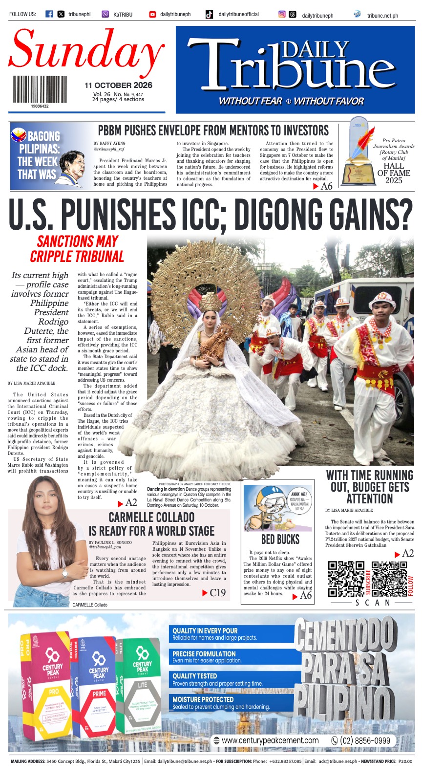 Daily Tribune — 11 October 2026