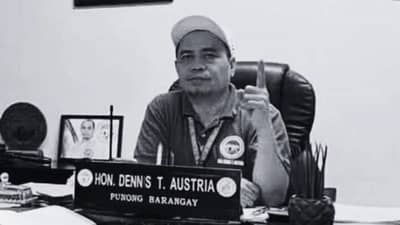 Barangay Santa Anastacia Chairman Dennis Tenorio Austria, 50, was fatally shot in Santo Tomas City, Batangas, on 15 October. Police have identified a person of interest as investigators examine a previous threats complaint.