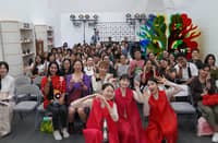 PARTICIPANTS tried their hand at calligraphy, traditional games, crafts during Hangeul Week, an eight-day celebration of the Korean alphabet.