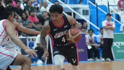 AGEM Miranda submits a double-double performance to lead the Pasay City Voyagers to a 57-53 win over the Meycauayan Marilao Gems in the MPBL 2026 North Division playoffs.