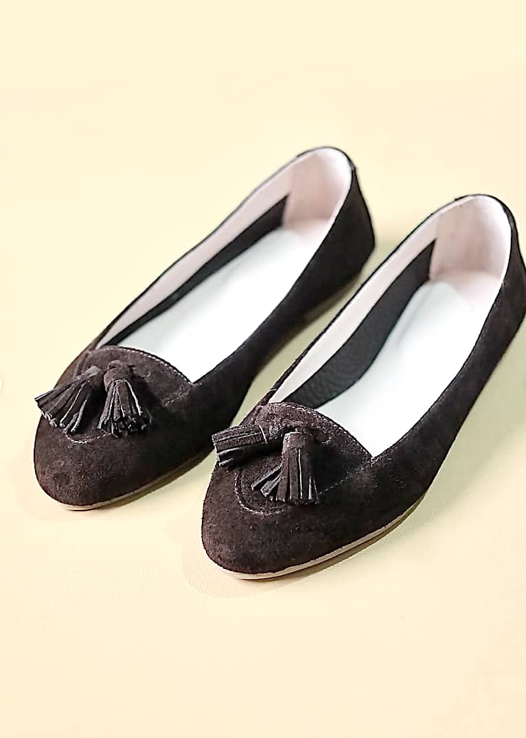 ANNELLE Loafers in Espresso Suede.