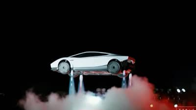 A GRAB taken on 16 October 2026 from a live feed released by Tesla shows the company unveiling on 15 October its next-generation Roadster electric car in McGregor, Texas, United States.