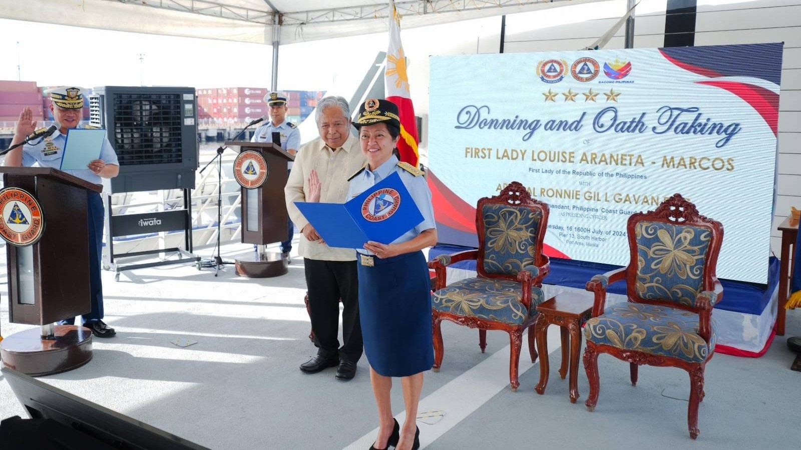 Marcos lauds PCG, including FL’s unit