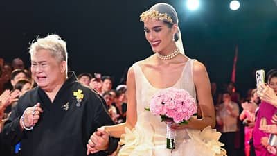 JC Buendia with muse Bea Millan-Windorski.