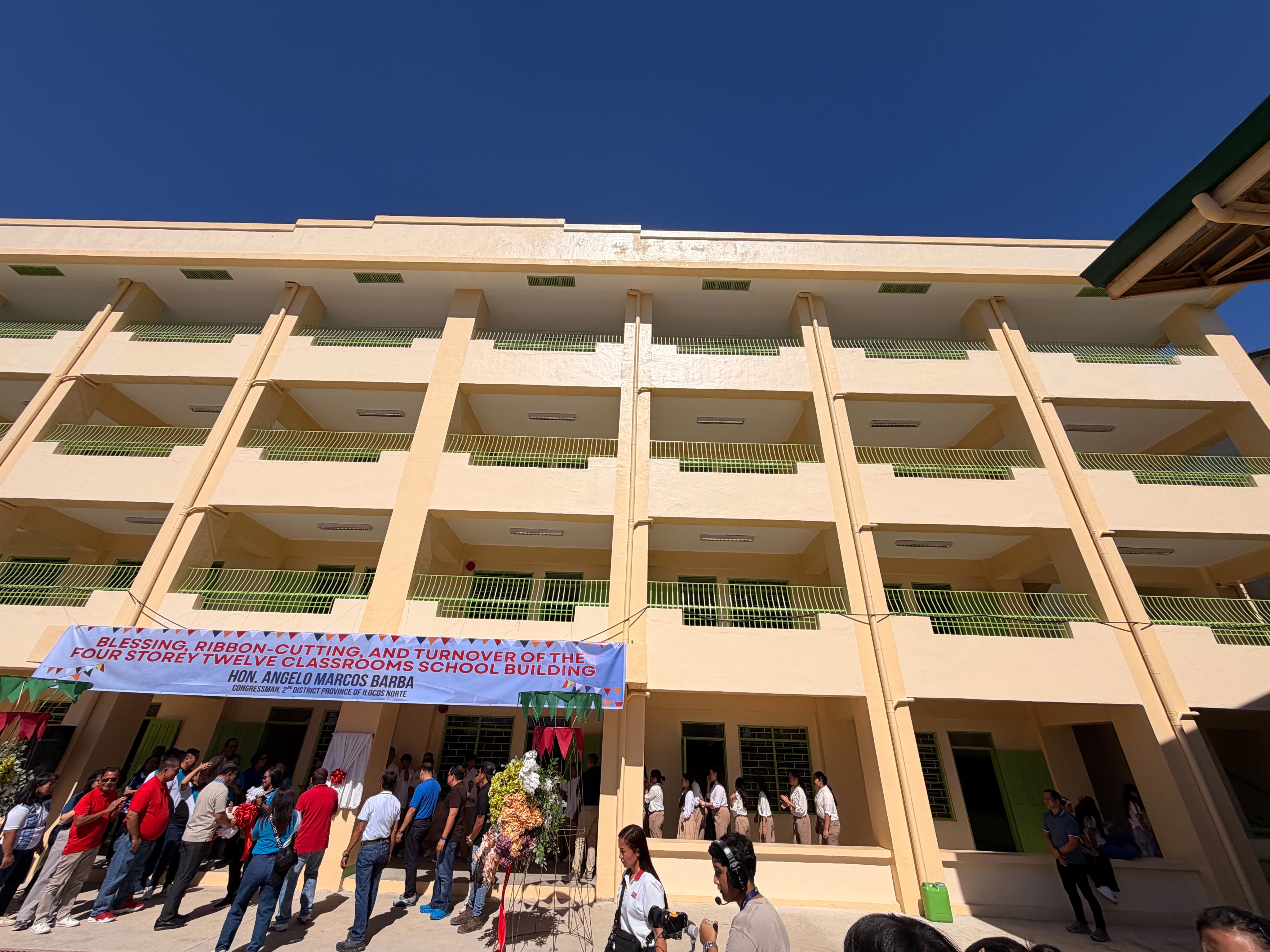 Barba leads turnover of P40-M school building in San Nicolas, Ilocos Norte