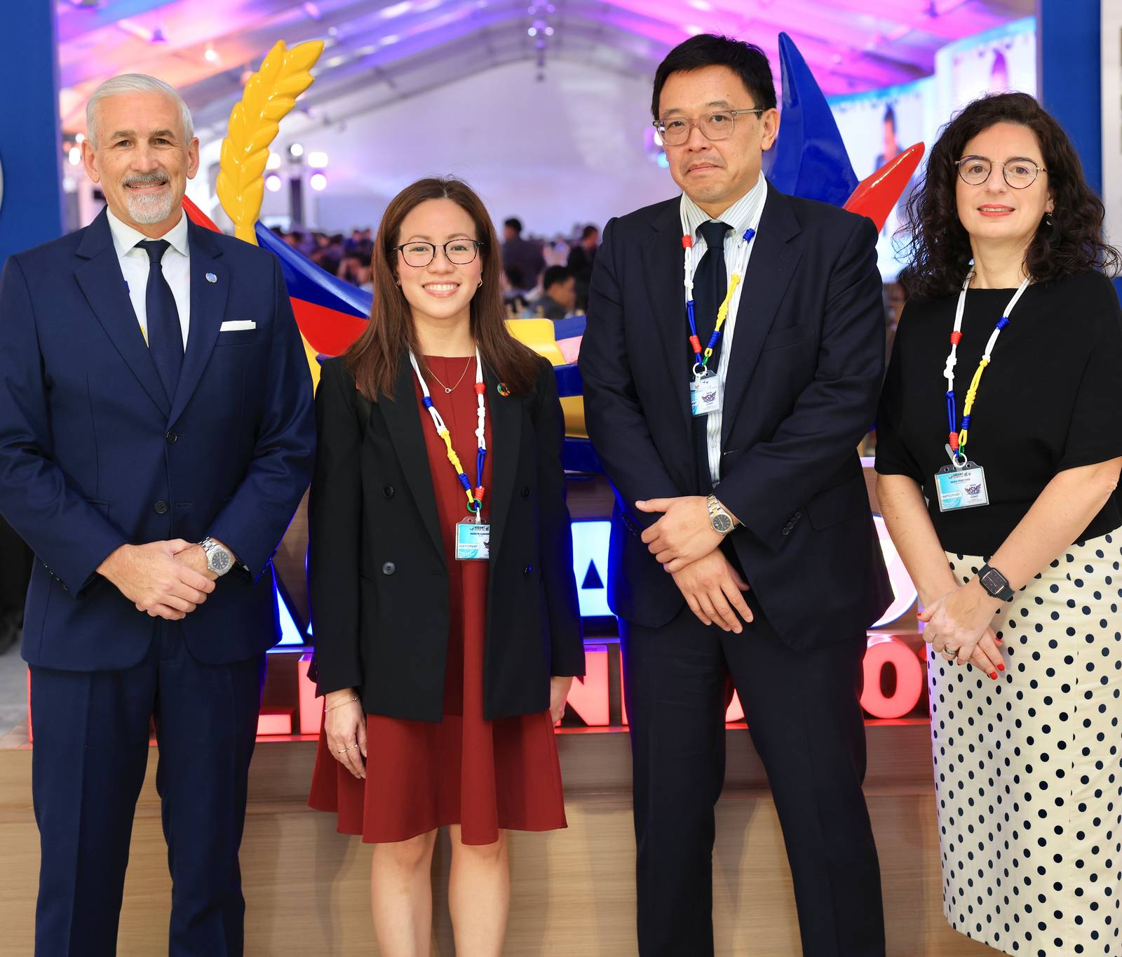 SHOMBI Sharp, deputy executive secretary, United Nations ESCAP; Madelyn Almazora, Jonathan Tsuen Yip Wong and Marta Perez Cuso.