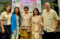 ISLA-TEK'S Kylie Misa and Ceeli Martinez Miranda, Habi’s Wilma Huang, Mitzi Marie Aguilar-Reyes and Lakat’s Mike Claparols.