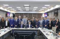 THE Philippine government, led by (seated) Finance Secretary Frederick D. Go, and Italian trade representatives, led by Italian Ambassador to the Philippines Davide Giglio, pose for a group photo following a meeting that explored investment opportunities, underscoring Italy’s interest in participating in the Luzon Economic Corridor.
