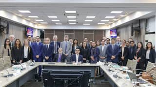 THE Philippine government, led by (seated) Finance Secretary Frederick D. Go, and Italian trade representatives, led by Italian Ambassador to the Philippines Davide Giglio, pose for a group photo following a meeting that explored investment opportunities, underscoring Italy’s interest in participating in the Luzon Economic Corridor.
