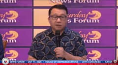 Manila Third District Representative Joel Chua attended the Saturday News Forum on 17 October 2026.