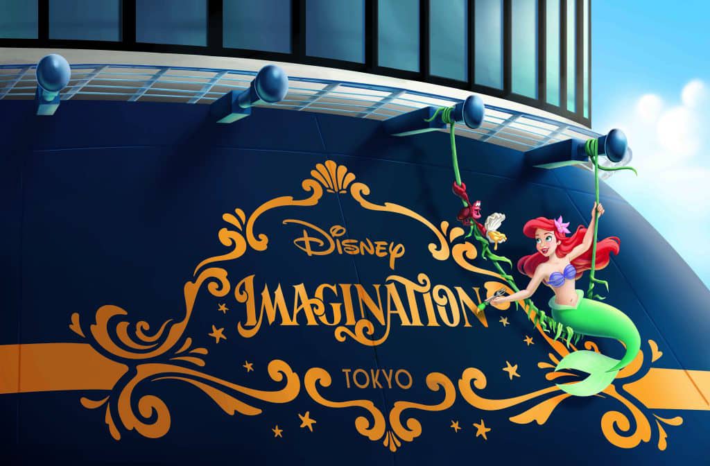 ARIEL and Sebastian to adorn the ship’s signature stern as Disney Imagination prepares to debut in spring 2029.