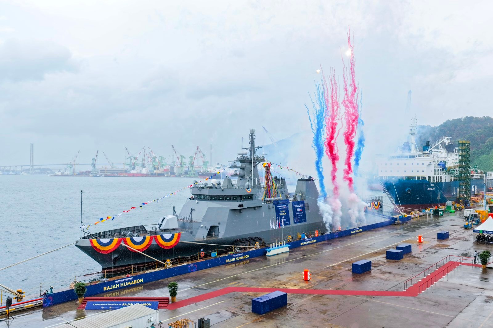 Philippine Navy launches new offshore patrol ship