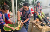MANDAYA delegates prepare dishes cooked in bamboo tubes such as l’lulot na manok, l’lulot na pasayan and pyaigis na baboy.