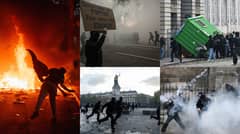France aflame: Protesters police clash; looters strike