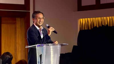 Secretary Vince Dizon serves as keynote speaker at the Infrastructure Forum organized by the Economic Journalists Association of the Philippines on Monday