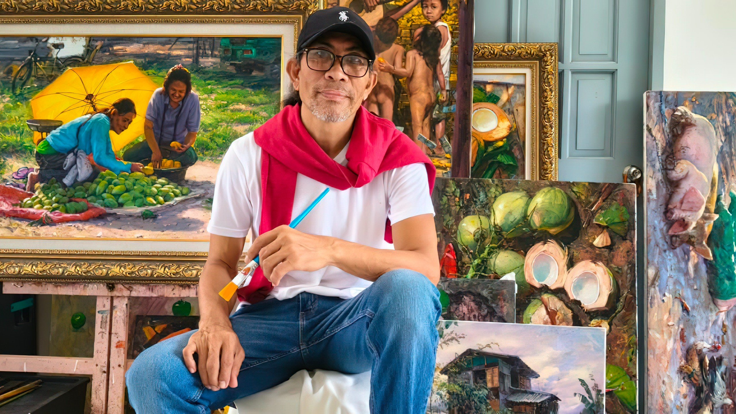 Felix Catarata gathers rural inspirations 
in his first solo show