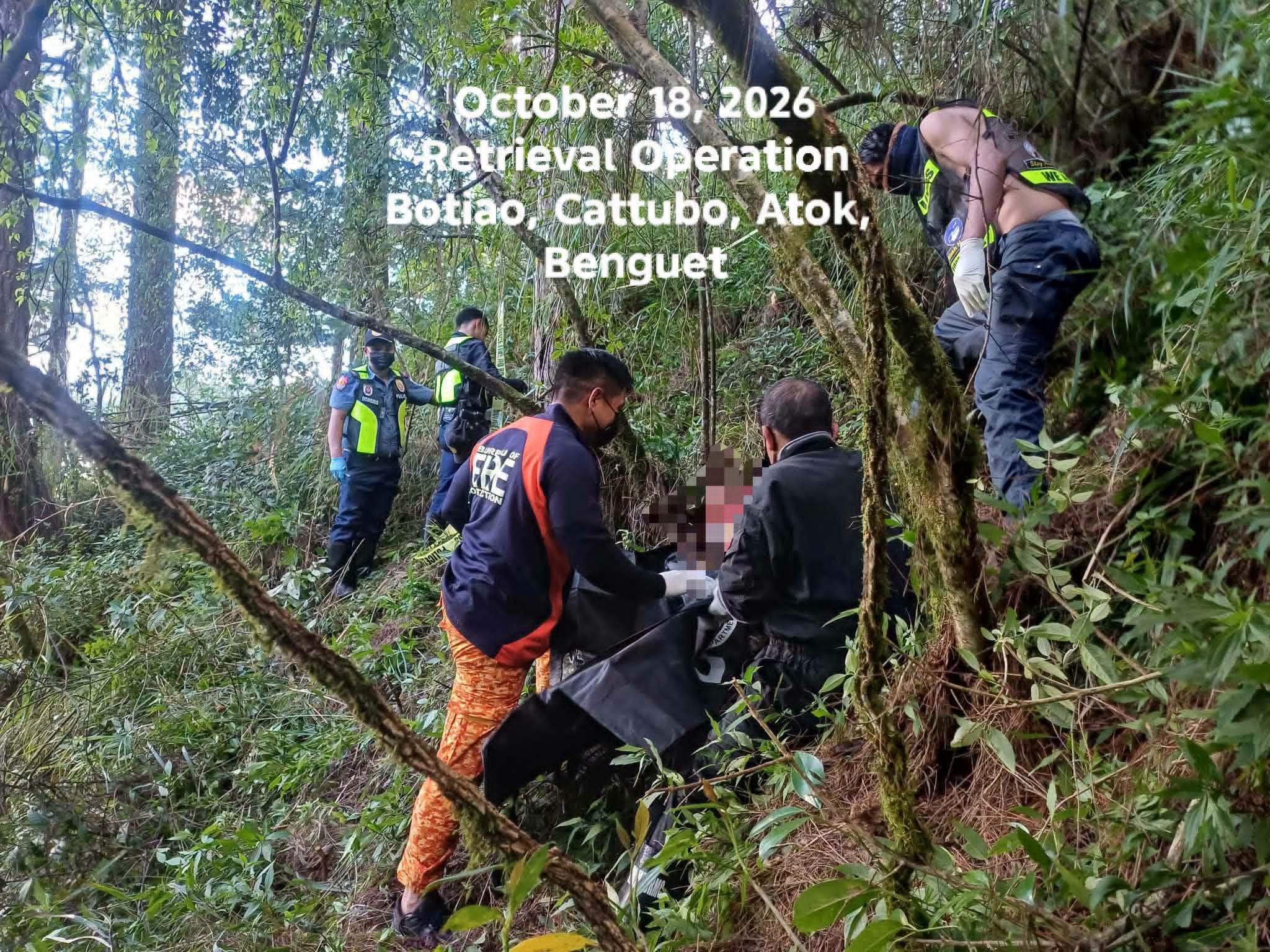 Missing elderly person found dead in Benguet