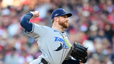 DREW Rasmussen delivers a scorching performance to lift the Tampa Bay Rays to a 3-2 victory over the Cleveland Guardians in the American League Championship Series of the MLB playoffs.