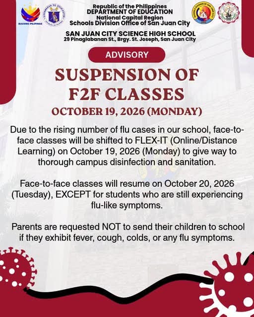 School shifts to online learning amid rising flu cases