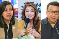 Batangas Rep. Gerville Luistro (left), Senator Imee Marcos (middle), and Manila Rep. Joel Chua (right)