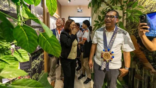 DEPARTMENT of Science and Technology Secretary Renato U. Solidum Jr. tours the Regional Coffee Innovation Center and Coffee Museum at Davao del Sur State College. The center, established through DoST support, provides local Arabica coffee growers with quality testing, sensory evaluation and post-harvest training to enhance farm livelihoods across the region.