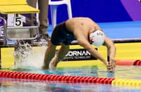 ARIEL Joseph Alegarbes displays his deadly form in the final of the men’s 100-meter backstroke S14 event that gave the Filipinos their second 5th Asian Para Games gold medal on Tuesday.