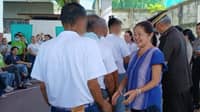 FIRST Lady Liza Araneta-Marcos greets the newly-released persons deprived of liberty during her visit at the New Bilibid Prison in Muntinlupa City on Tuesday.