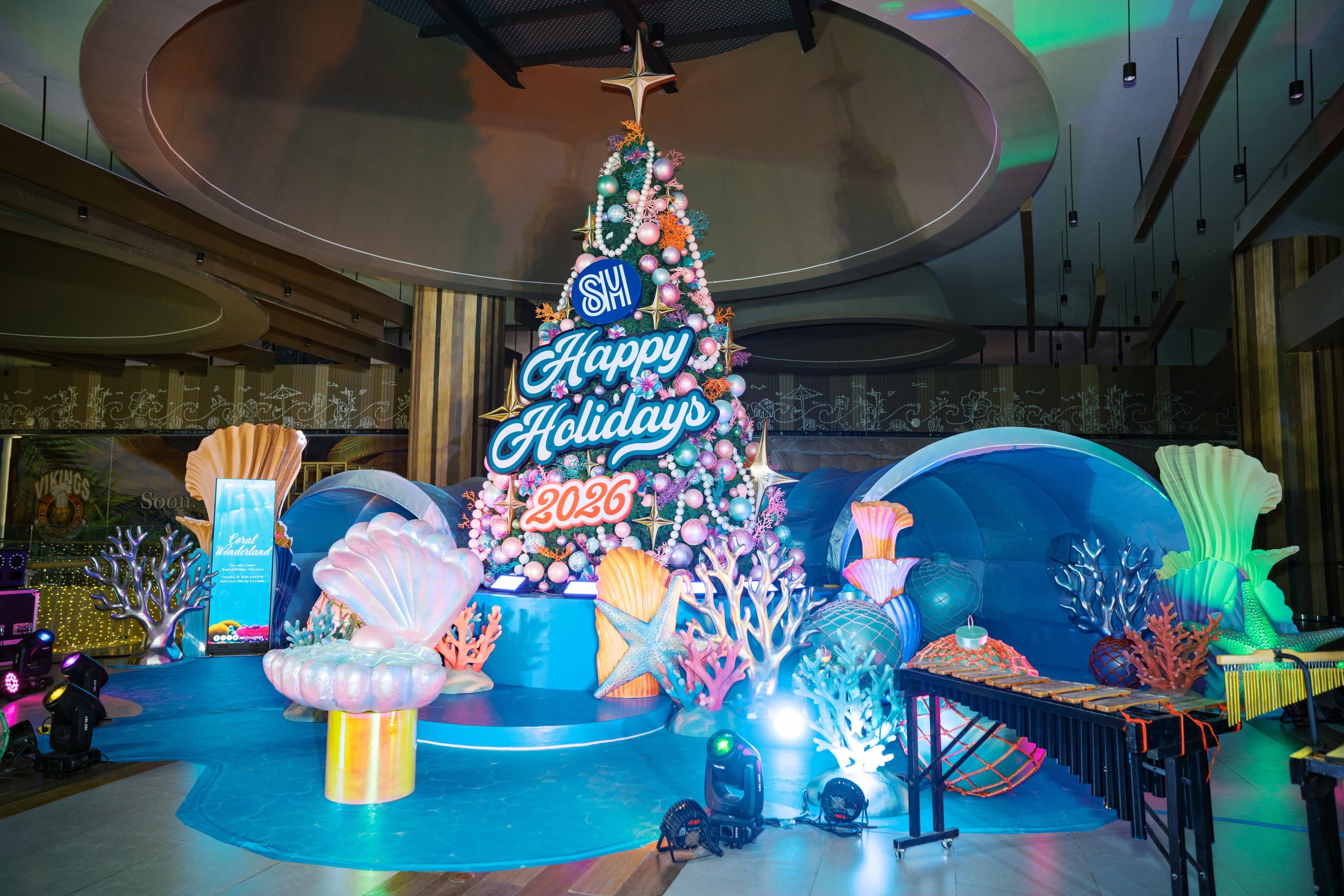 SM City La Union unveils underwater-themed Christmas display