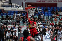 JUNE Mar Fajardo erupts for a double-double performance to lead the San Miguel Beermen to a 135-133 win over the NLEX Road Warriors in Season 50 PBA Governors’ Cup on Wednesday.