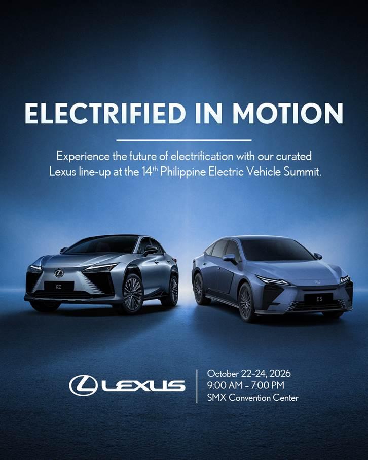 Lexus to showcase electric SUV, hybrid sedan at PH EV Summit